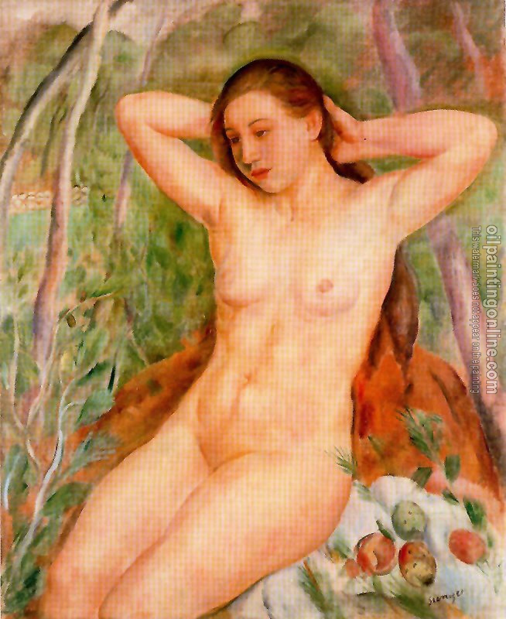 Joaquim Sunyer de Miro - Desnudo en el campo